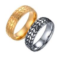 Acier titane bague, poli, bijoux de mode & normes différentes pour le choix & pour homme, plus de couleurs à choisir Vendu par PC