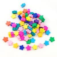 Kristall Türkis Armreifen, Polymer Ton, Stern, DIY, gemischte Farben, 10mm, ca. 100PCs/Tasche, verkauft von Tasche