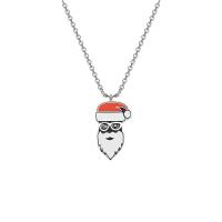 Joyería de la Navidad del collar del suéter, acero inoxidable 304, Recubrimiento iónico al vacío, Diseño de Navidad & diferentes estilos para la opción & para mujer, más colores para la opción, longitud:aproximado 17.72 Inch, Vendido por UD