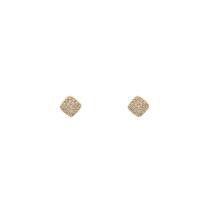 Cubic Zirconia Micro Pave Brass Earring, real gold plated, fashion jewelry & micro pave cubic zirconia & for woman, golden 