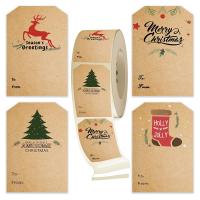 Kraft Sticker Paper, Rectangle, Christmas Design & DIY 