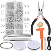 DIY Jewelry Finding Kit, Iron, with Plastic & Zinc Alloy, handmade 