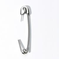 Brass Stud Earring, Safety Pin, plated, fashion jewelry & for woman 75mm 