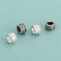 Sterling Silber Spacer Perlen, 925 Sterling Silber, DIY, keine, 8x5.2mm, Bohrung:ca. 4.8mm, verkauft von PC