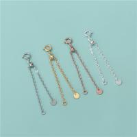 Chaîne Extender en Argent , argent sterling 925, Placage, DIY, plus de couleurs à choisir, 1.4mm Environ 1.3mm mm, Vendu par PC