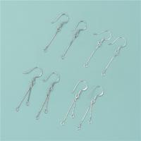 Sterling Silver Earring Drop Component, 925 Sterling Silver, plated, DIY 