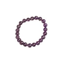 améthyste bracelet, Rond, pour femme, violet, 8mm Vendu par PC