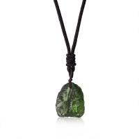 Pendentifs bijoux en cristal, Irrégulière, unisexe, vert de cristal Environ 38 cm, Vendu par PC