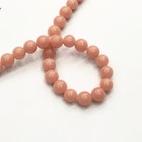 Night-Light Stone Beads, Round, DIY, pink, 8mm Approx 38 cm 