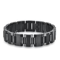 Acero de tungsteno Pulsera, pulido, Joyería & para hombre, Negro, 16mm, longitud:aproximado 8.66 Inch, Vendido por UD