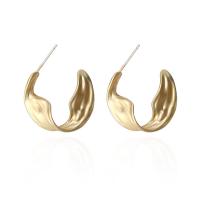 Brass Stud Earring, gold color plated, fashion jewelry & for woman, original color 