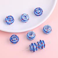 Glass Beads, Round, DIY & enamel & hollow 14mm 