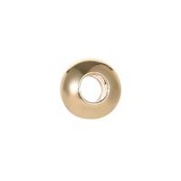 Brass Jewelry Beads, Flat Round, 14K gold plated, DIY, 3.4mm 