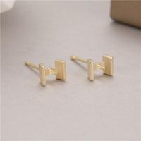 Латунный гвоздик для сережки, Латунь, 14K плакирование железом, DIY & разные стили для выбора & Женский, Много цветов для выбора, продается Пара