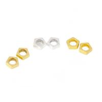 Zinc Alloy Spacer Beads, Pentagon, plated, DIY 