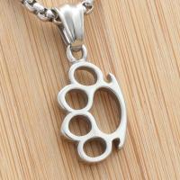 Titanium Steel Jewelry Necklace, Bear Paw, fashion jewelry & Unisex & hollow, original color Approx 23.62 Inch 