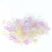 Acryl Verbindungsring, DIY, gemischte Farben, 11x15mm, ca. 100PCs/Tasche, verkauft von Tasche