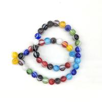 Perles murano faites à la main , chalumeau, Rond, DIY & normes différentes pour le choix, couleurs mélangées, Environ Vendu par sac