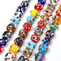 Raffinierte Glasperlen, Millefiori Lampwork, DIY & verschiedene Stile für Wahl & glatt & satiniert, keine, 10mm, verkauft von PC