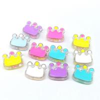 Enamel Acrylic Beads, Crown, DIY Approx 