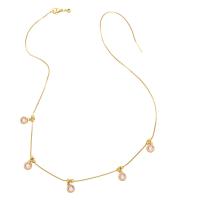 Collier en laiton cubique Zircon Micro Pave, Rond, Placage de couleur d'or, pavé de micro zircon & pour femme, plus de couleurs à choisir .5 pouce, Vendu par PC