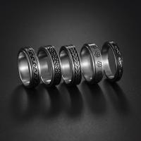 Titan Stahl Fingerring, Titanstahl, Modeschmuck & unisex & verschiedene Größen vorhanden, originale Farbe, verkauft von PC