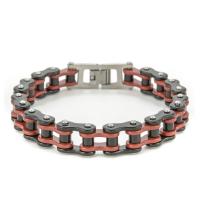 Partículas de acero Pulsera, Recubrimiento iónico al vacío, Joyería & para hombre, más colores para la opción, 220mm, Vendido por UD