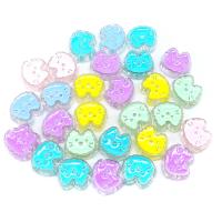 Enamel Acrylic Beads, Cat, DIY Approx 