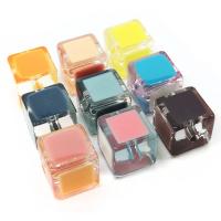 Enamel Acrylic Beads, Square, DIY 14mm, Approx 