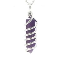 Gemstone Necklaces, Zinc Alloy, with Gemstone & Unisex 