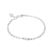 Sterling Silber Armbänder, 925er Sterling Silber, platiniert, Modeschmuck & für Frau, weiß, 200mm, verkauft von PC