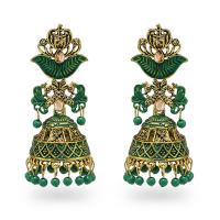 Enamel Zinc Alloy Drop Earring, with Seedbead, vintage & fashion jewelry & for woman 