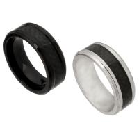 Edelstahl Fingerring, 316 Edelstahl, rund, Vakuumbeschichtung, Modeschmuck & unisex, keine, 8mm, Größe:9, verkauft von PC