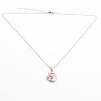 Joyería de la Navidad del collar del suéter, acero inoxidable 304, con 2 extender cadena, Joyas de Navidad & diferentes estilos para la opción & para mujer & esmalte, color original, longitud:17.7 Inch, Vendido por UD