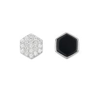 Cubic Zirconia Micro Pave Sterling Silver Earring, 925 Sterling Silver, plated, micro pave cubic zirconia & for woman 