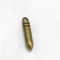 Zinc Alloy Jewelry Pendants, Bullet, plated, DIY 