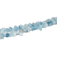 Aquamarine Beads, Chips, DIY, light blue Approx 40 cm, Approx 