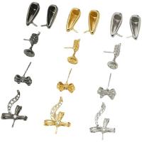 clip de cheville en laiton, Placage, DIY & styles différents pour le choix & pavé de micro zircon, plus de couleurs à choisir, Vendu par PC