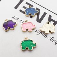 Zink Legierung Emaille Anhänger , Zinklegierung, Elephant, DIY, keine, 14x16mm, 10PCs/Tasche, verkauft von Tasche