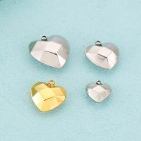 Stainless Steel Heart Pendants, 304 Stainless Steel, DIY 