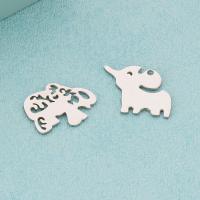 Stainless Steel Animal Pendants, 304 Stainless Steel, DIY original color 