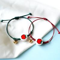 Pulseras para Parejas, Cordón de cera, con grano de la aleación del cinc & Porcelana, astronauta, Ajustable & unisexo, más colores para la opción, longitud:aproximado 14-20 cm, Vendido por UD