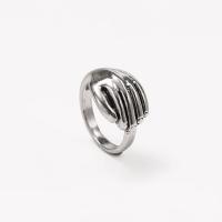 Zinc Alloy Finger Ring, silver color plated, fashion jewelry & for woman, silver color 