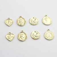 Zinc Alloy Jewelry Pendants, gold color plated, Unisex Approx 