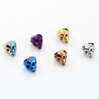 Colgantes de Aleación de Zinc en Forma Calavera, chapado, unisexo, más colores para la opción, 14x13mm, aproximado 10PCs/Bolsa, Vendido por Bolsa