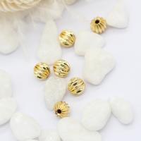 Brass Jewelry Beads, Pumpkin, 14K gold plated, DIY 