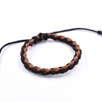 Cuero Pulsera, hecho a mano, pulsera trenzada & unisexo, más colores para la opción, 170mm, Vendido por UD