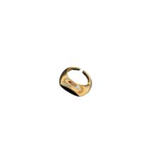 Brass Finger Ring, 18K gold plated, adjustable & for woman & enamel, US Ring 