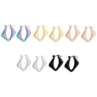 Stainless Steel Hoop Earring, 304 Stainless Steel, Vacuum Ion Plating, fashion jewelry & for woman 