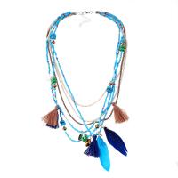 De aleación de zinc hierro Cadena del suéter del collar, con Seedbead, con 1.97inch extender cadena, Joyería & para mujer, más colores para la opción, longitud:aproximado 16.93 Inch, Vendido por UD